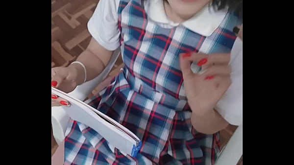 Teacher fucking his student without a condom and with his uniform