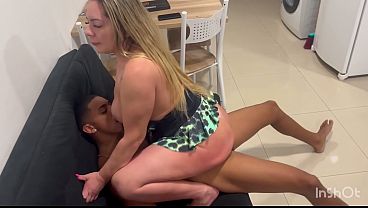 My hot, married neighbor saw me in the hallway and immediately let me have her pussy, and I left her ass wide open too (COMPLETE IN RED)