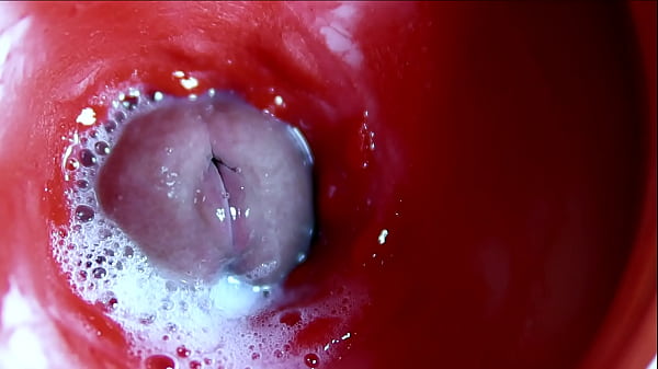 Very close huge streams of sperm in a sweet hole ASMR wet squelches