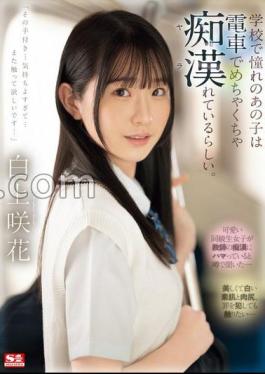That girl I admired at school seems to be insanely filthy on the train. Sakka Shirakami with 3 raw photos