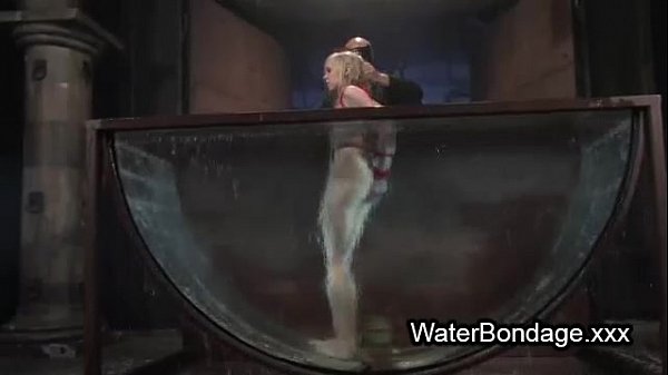 Tied up blonde sink in water basin