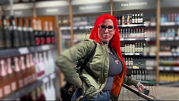 Spontaneous sex date—he won't forget this shopping trip anytime soon.