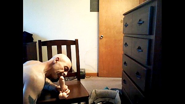 sucking and fucking my dildo
