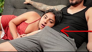 My stepbrother got really horny while we were watching a movie. Our stepmother caught us!