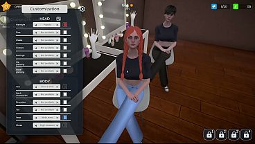 Girl Gamer POV - Game: Love Hotel Simulator - Non explicit, just suggestive content - Unedited VOD style