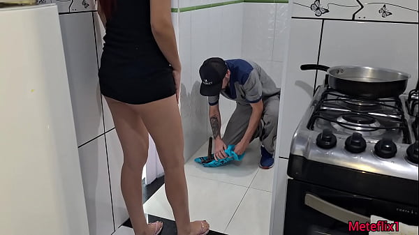 Young girl gets naughty plumber