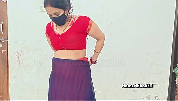 Sexy Indian Bhabhi Wears Saree After Changing Clothes Husband Fucks Her Ass Hard in Doggystyle.
