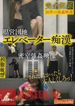 Prefectural Housing Complex Elevator Molester Behind Closed Doors Video