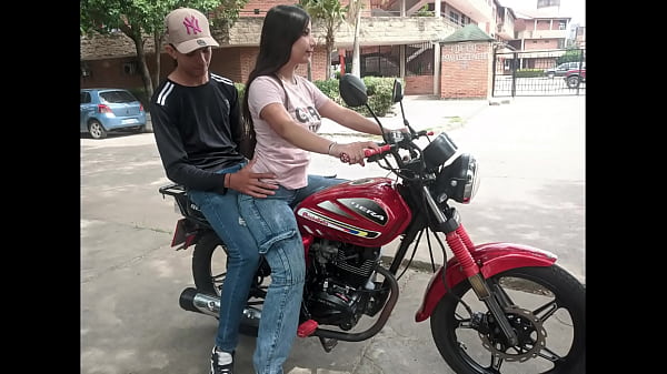 I WAS TEACHING MY NEIGHBOR DEK NEIGHBORHOOD HOW TO RIDE A MOTORCYCLE, BUT THE HORNY GIRL SAT ON MY LEGS AND IT EXCITED ME HOW DELICIOUS