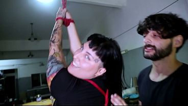 Amateur gothic first time tied up and fucked