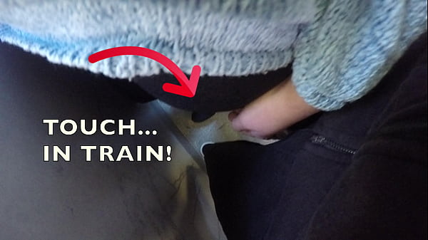 I Felt it with my Hand | He wasn't Wearing Underwear inside. My Cuckold Lover Husband saw me Touching someone else's Dick on the Train. All Three of us Liked it.