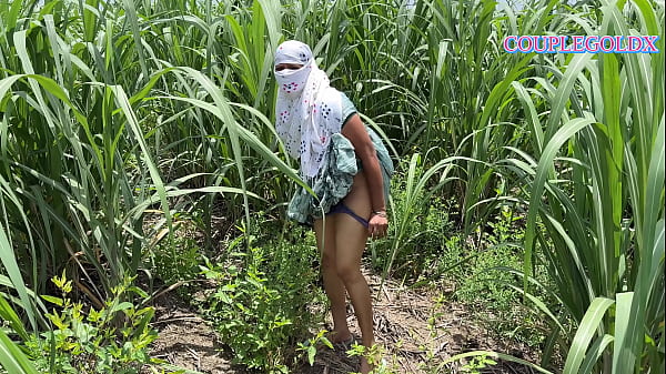 Komal walked ahead in the sugarcane field and her lover followed her