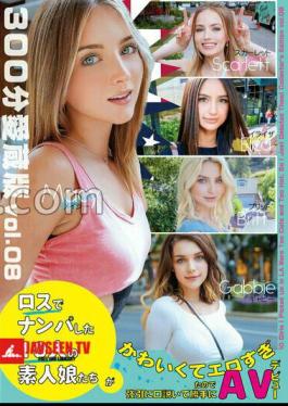 The 10 Amateur Girls I Picked Up In Los Angeles Was So Cute And Too Erotic, So I Forcibly Seduced Her And Made Her AV Debut 300 Minutes Favorite Edition vol.08 