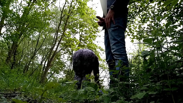 Sexy neighbor with a fat ass jerked me off in nature