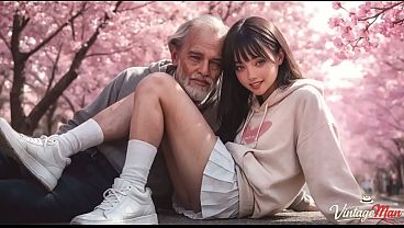 Naughty Girl Rides Elderly Grandfather's Cock [AI]