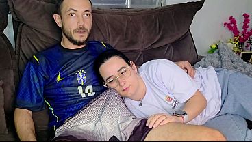 Stepsister is seduced by her half-brother while watching the Brazil game.