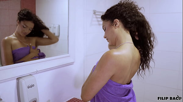I find my wife taking a shower and I can't hold back the urge to fuck her.