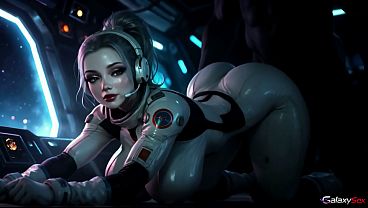 Spaceship fuck with a star slut (AI)