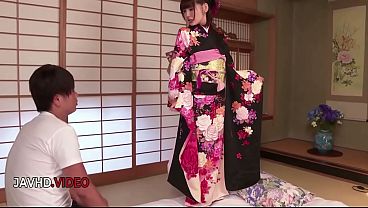 Yua Ariga in Kimono Gets Hardcore Creampie Action