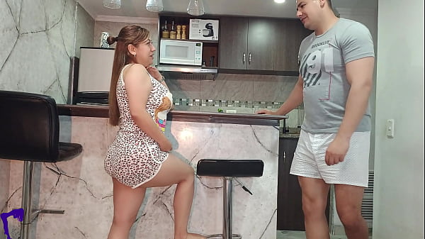 My Best Friend’s MILF Wife Teases Me in the Kitchen and We End Up Fucking Hard with Vaginal Creampie