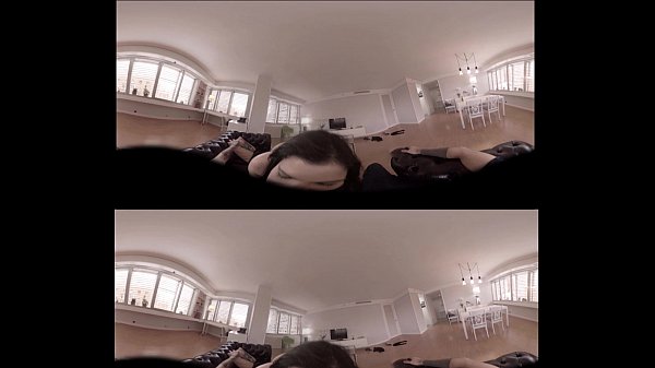 VR Porn in 360 Blowjob on the coach