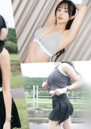 [Real Athlete] A running girl so cute she's i