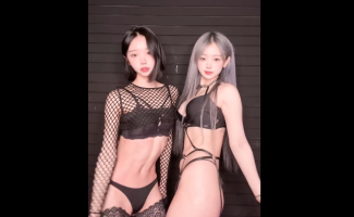 한국야동_부산쩡이_더블스페셜 란제리댄스