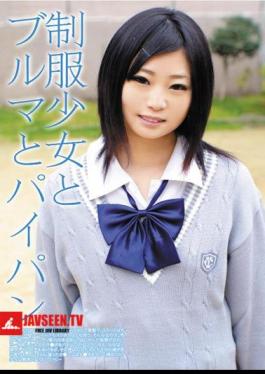 Shaved Girl Uniform And Bloomers And