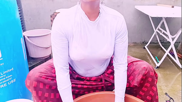 Sexy boobs Maid's daughter with house owner hardcore fucking telugu dirty talks.