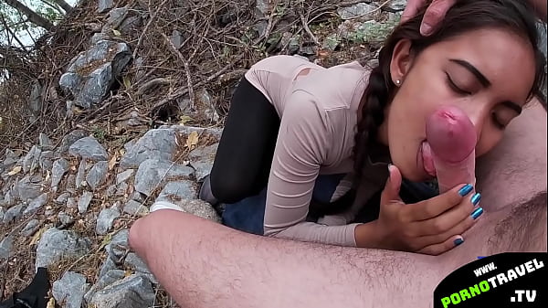 sucking big dick outdoor