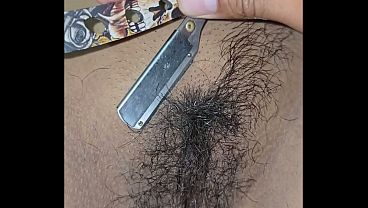 YOUNG STEPSISTER'S HAIRY PUSSY IS SHAVED BY HER STEPFATHER BEFORE THEY FUCK HER, BEFORE HER MOTHER ARRIVES