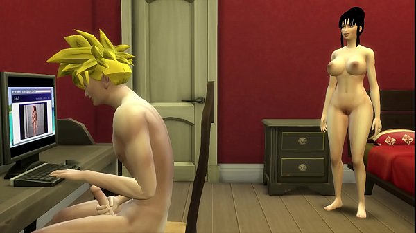 Milk Catches her Stepson Gohan Masturbating Stepmom Fucked in Front of her Husband