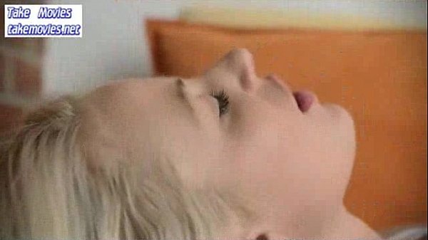 Adorable blonde with small tits masturbate