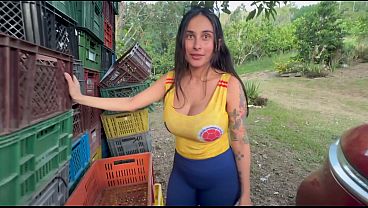 Sex with a small-town girl, exotic and busty, riding my cock