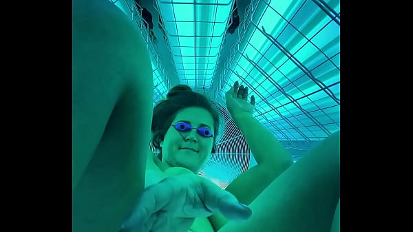 Tanning Booth Pussy Tease   Ass Spreading MISS LUCI