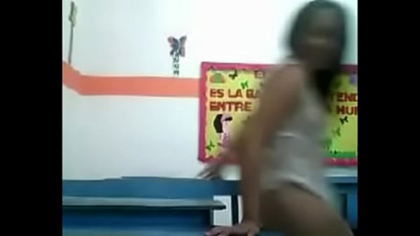 Naughty teacher recording video for a student