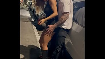 I made the slutty married woman cum a liter in front of her cuckolded husband - I met a slutty married woman at a party, she went crazy for me, the cuckold saw everything. I was fucking her, I had sex with her in the street in front of her cuckolded husba