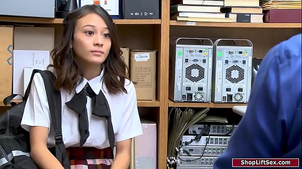 19yo asian sucks guards cock
