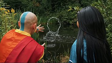 Ameena Green as Katara Takes Aang’s Hard Cock - Avatar Porn Cosplay Parody