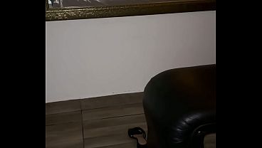 My neighbor fucked me! The well-endowed neighbor fucks the slutty married woman while the cuckolded husband films everything and jerks off.