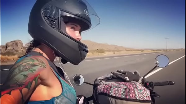 felicity feline motorcycle babe riding aprilia in bra