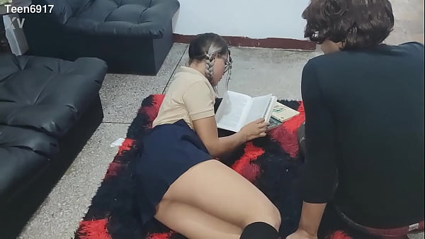 19 Year Old Girl from School Came to Study But Left Well Fucked Real
