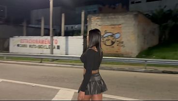 Sex on the Via Dutra overpass - Real amateur sex