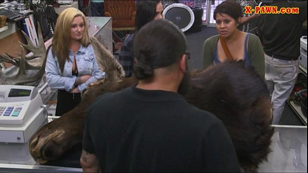 Two lesbians pawn their asses and get fucked for money
