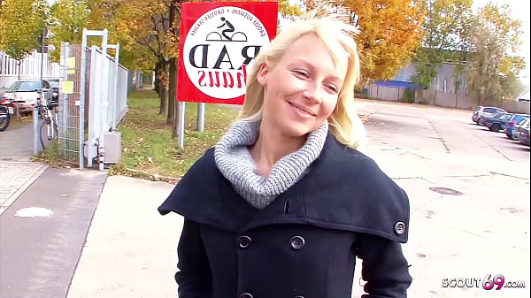 Cute German Girl Pickup and Casting Fuck by Ugly Guy