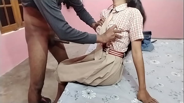 Indian cute desi village college girl come to my home and fucking with big cock