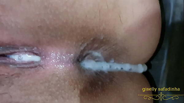 Husband couldn't stand it and filled my ass with cum