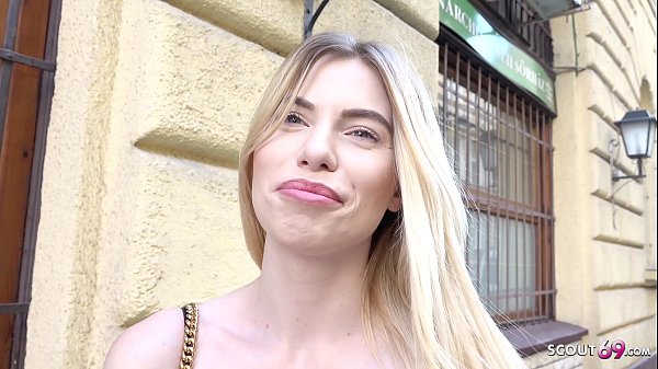 GERMAN SCOUT - FIRST ANAL FOR SKINNY TEEN MELINA AT REAL PICKUP CASTING