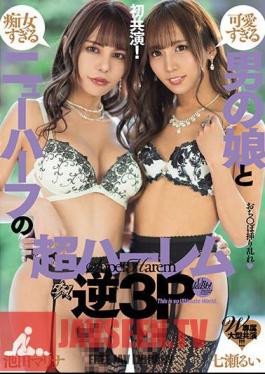 W Exclusive Large-scale Co-starring Super Harem Reverse 3P Of A Too Cute Boy And A Too Slutty Transsexual Rui Nanase Marina Ikeda
