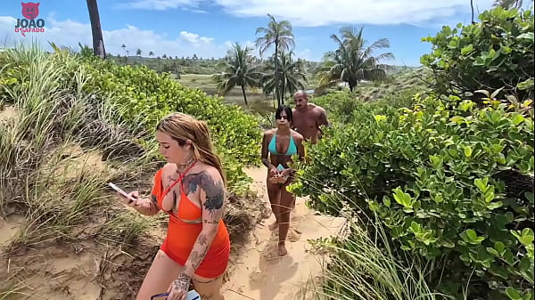 Adventure at the Nude Beach Ends Up With Everyone Having Sex in the Orgy | Joao O Safado - Lunna Geek - Toy Actor 2 - Pitbull Porn (PART 1)